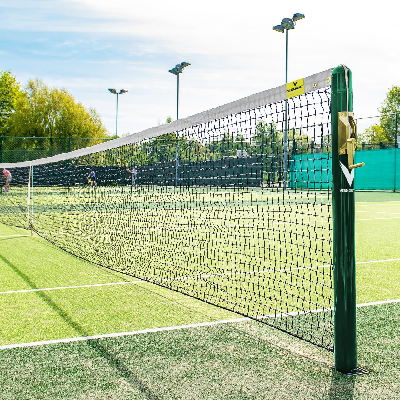 VERMONT Tennis Net – Championship Quality, Heavy-Duty HDPE | 42ft Doubles or 33ft Singles | 4 Thickness Options (2mm–3.5mm)