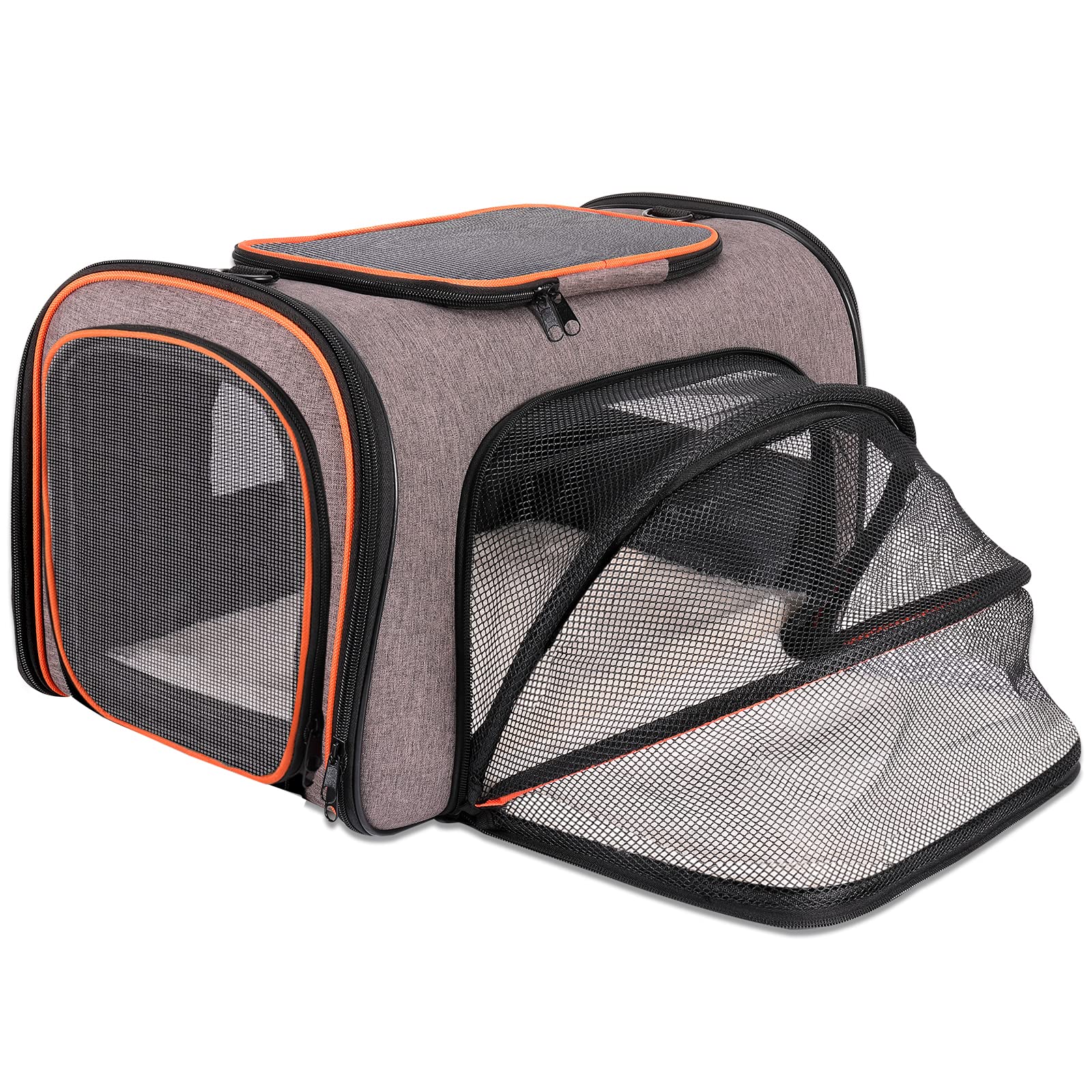 Buy Cat Carrier Soft Sided, Pet Carrier Bag Airline Approved with 5
