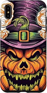 iPhone XS Max Luminite: Fun and Scary Halloween Jack-o-lantern for design Case