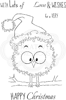Woodware Jane Gill Clear Magic-Festive Fuzzies-Robin-Stamp Set, A6
