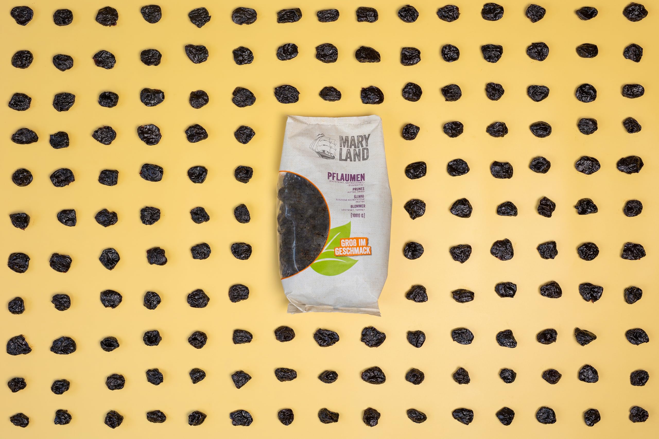 Maryland Pflaumen 1000g Vorratspackung 4er Pack – Pflaumen vegan, fruchtig süß– Im Vorratspack genießen (4 x 1000g)
