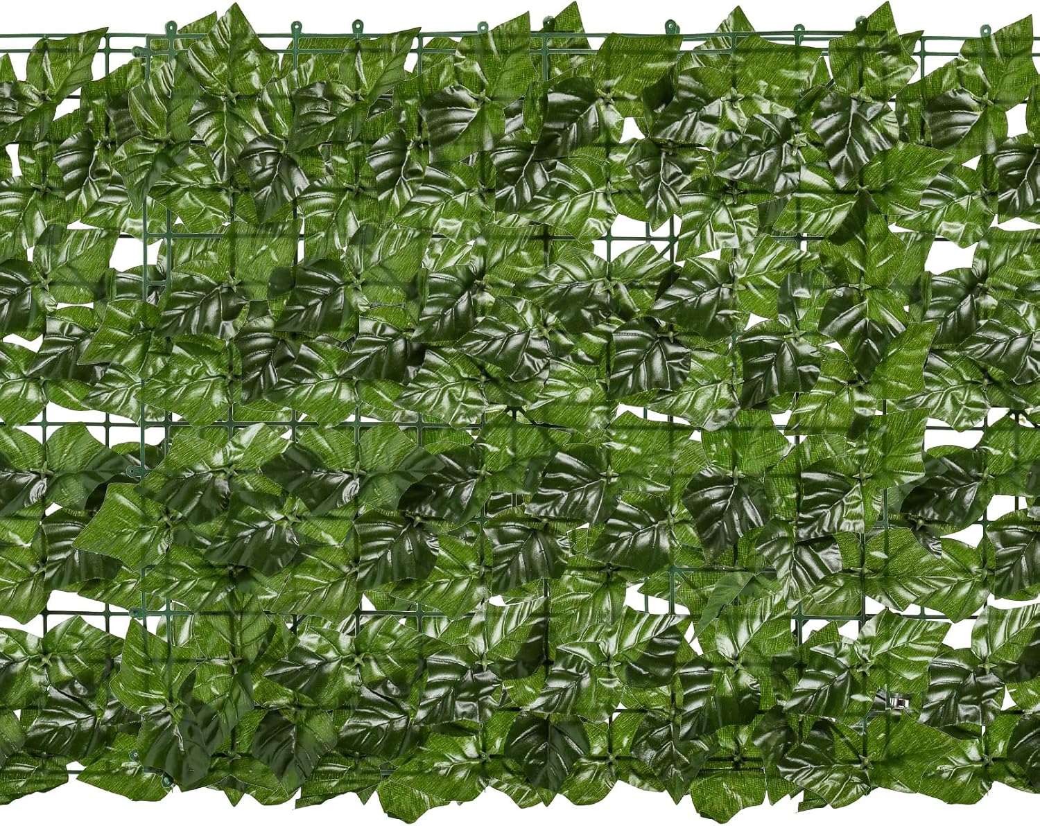 Ansobea 12 Stück Künstliche Efeu Süßkartoffelblatt Hecke Sichtschutz