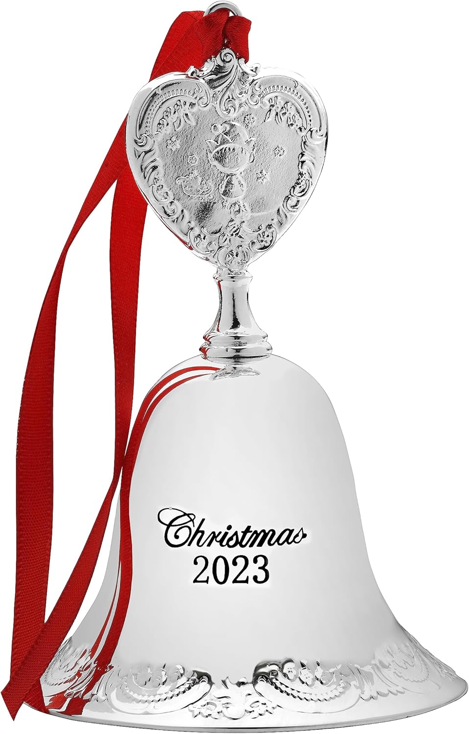 Wallace 2023 Silver Plated Grande Baroque Bell Ornament, 29th Edition