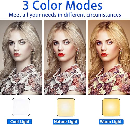 Miniatura 10 de CEXHG Funda con luz LED para selfie para iPhone 14 Pro Max, funda iluminada, recargable, compatible con maquillaje en vivo, TikTok, video, selfie