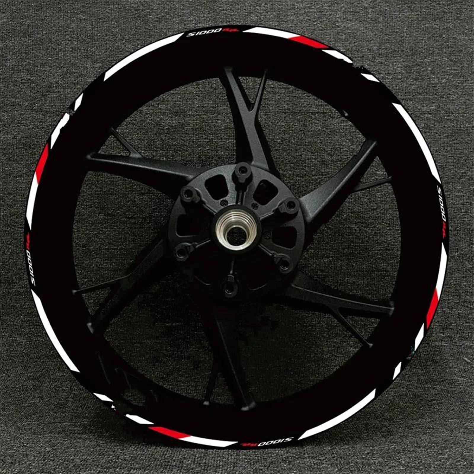 Motorcycle Racing Equipment Wheel Tire Rim Decoration Adhesive Reflective Decal Sticker for BMW S1000XR S1000R 1000RR Decorative(Color5)