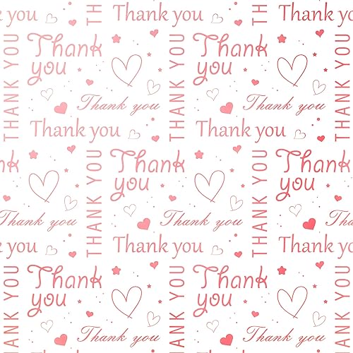 Miniatura 7 de 30 hojas de 28 x 20 pulgadas de papel de seda de agradecimiento a granel, papel de seda de agradecimiento para pequeñas empresas, papel de seda para