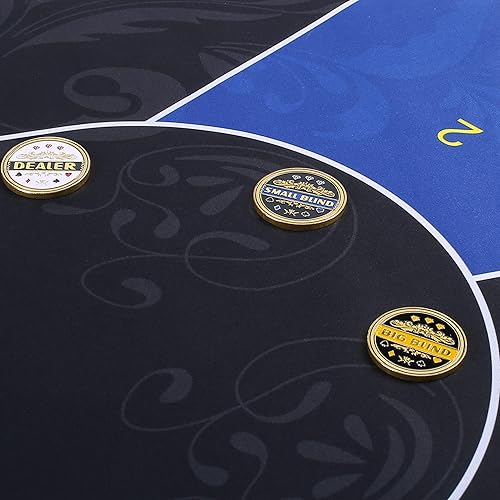 Miniatura 2 de LuluCircle Botón de distribuidor, ciega pequeña, ciega grande, guardia de póquer, regalos de póquer para hombres, accesorios de póquer,