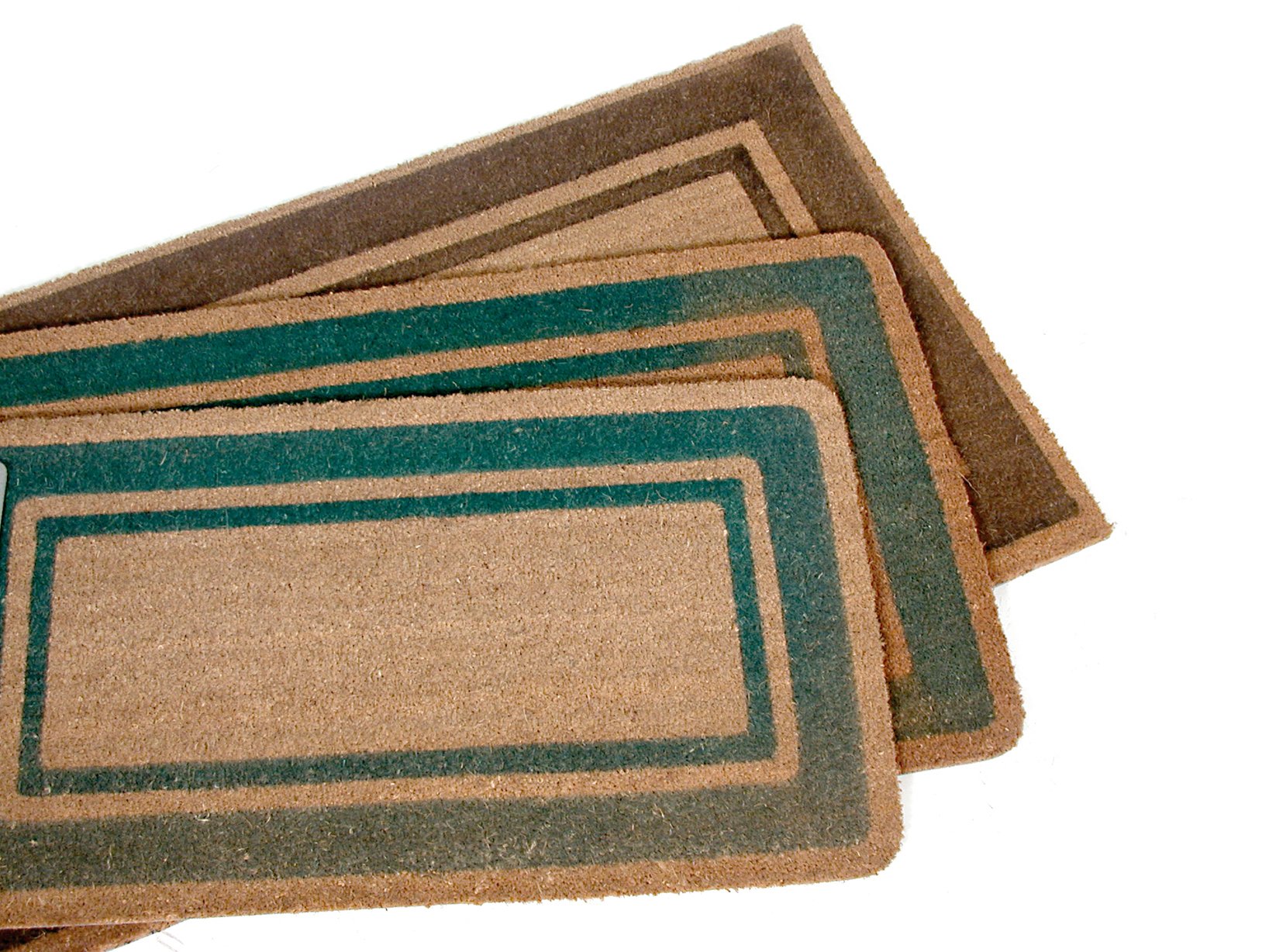 Paco Home Scendiletto Tappeto Con Bordo Motivo A Righe Marrone Beige Crema Screziato 2 pezzi