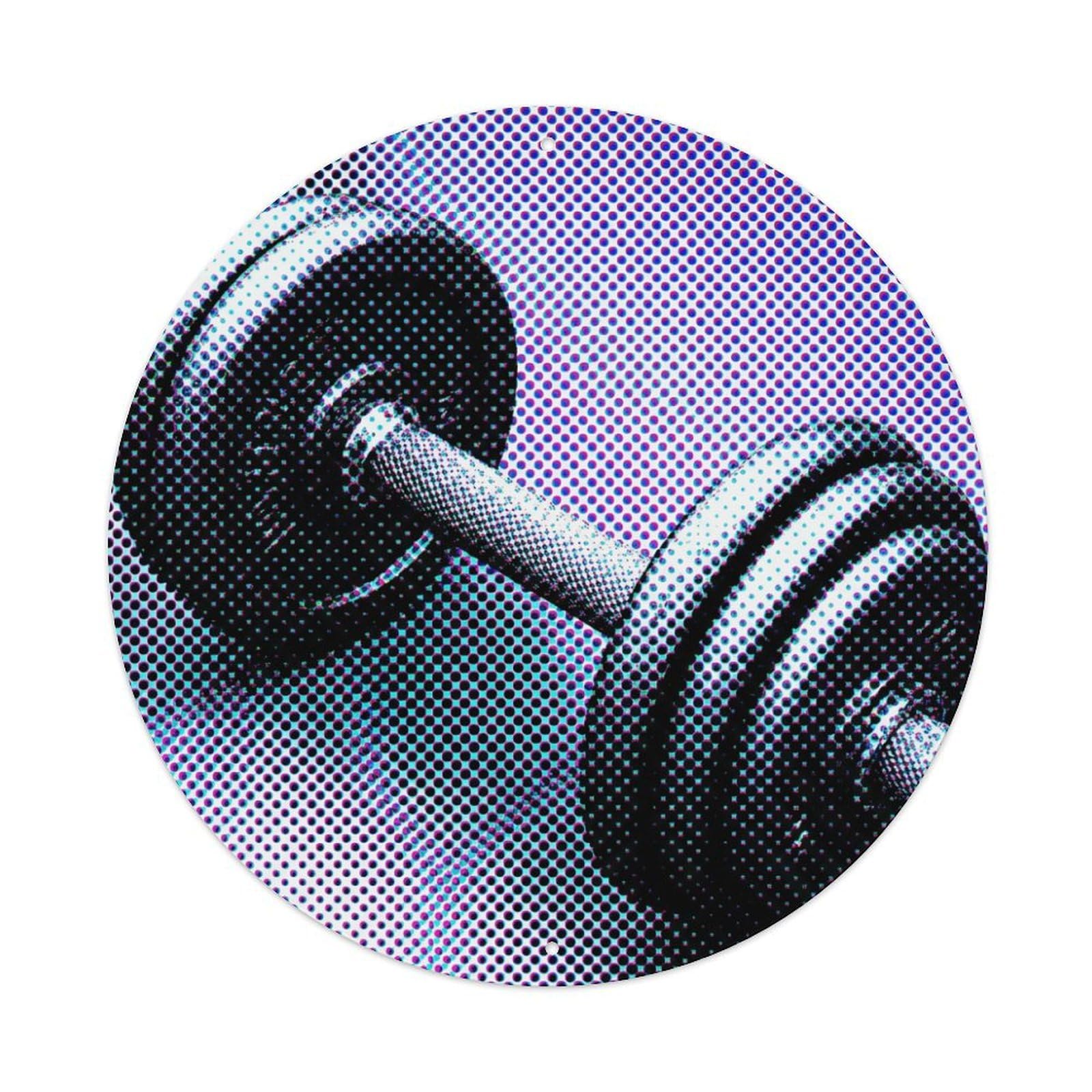 Fyrn Style Metal Tin Sign Gym Fitness Workout Motivation Exercise Iron