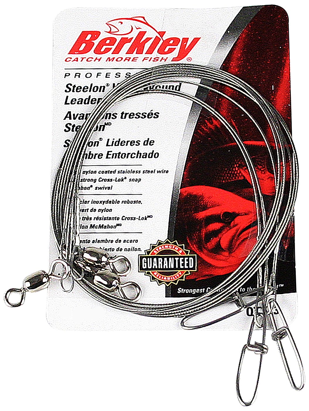 Berkley Steelon Wire-Wound Leaders,Bright,18 in
