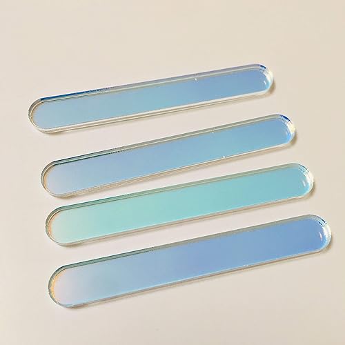 30 piezas de mini palitos acrílicos para helado de helado de caramelo y manzana (AB Rainbow)