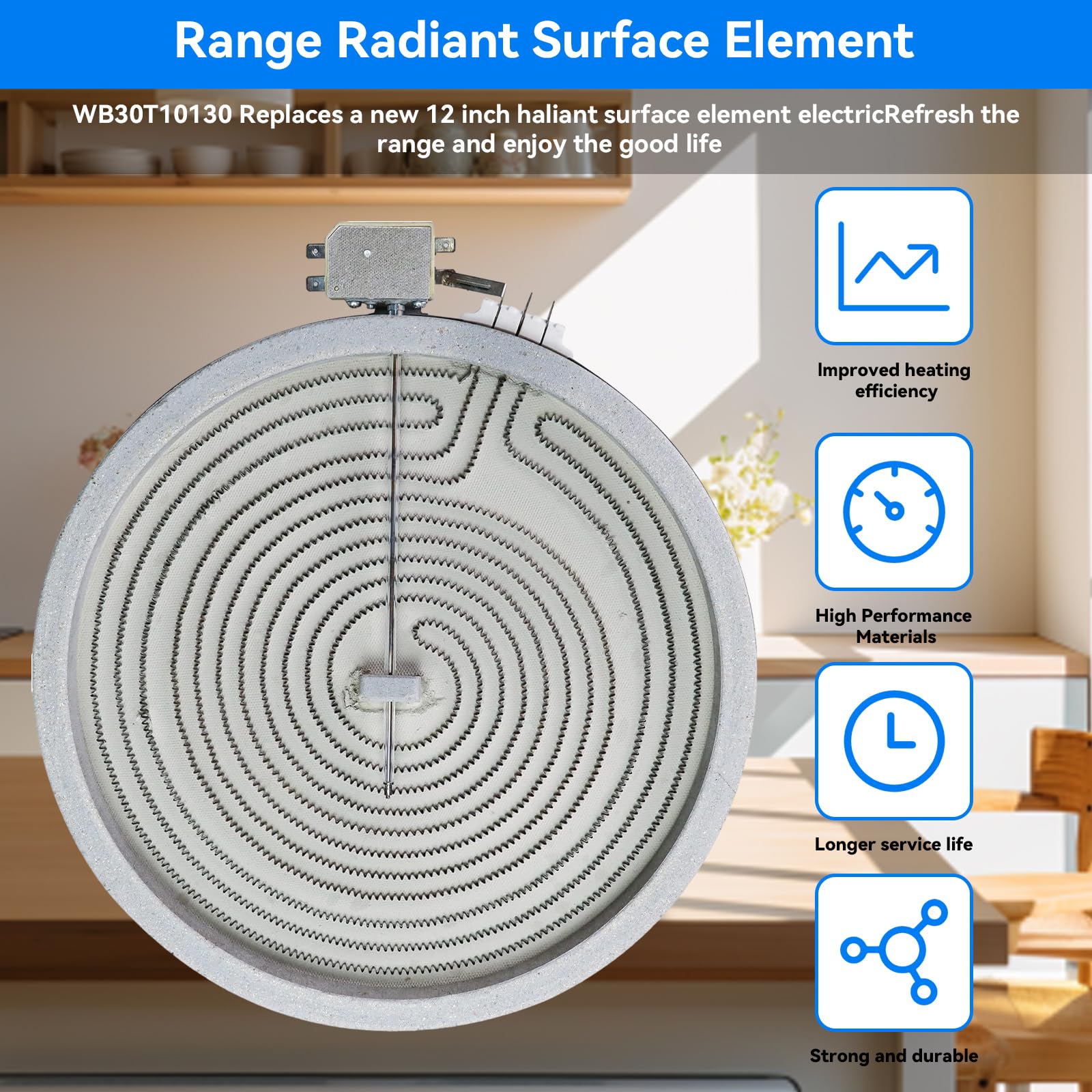Snapklik.com : WB30T10130 Range 12 Inch Haliant Surface Element Ual ...