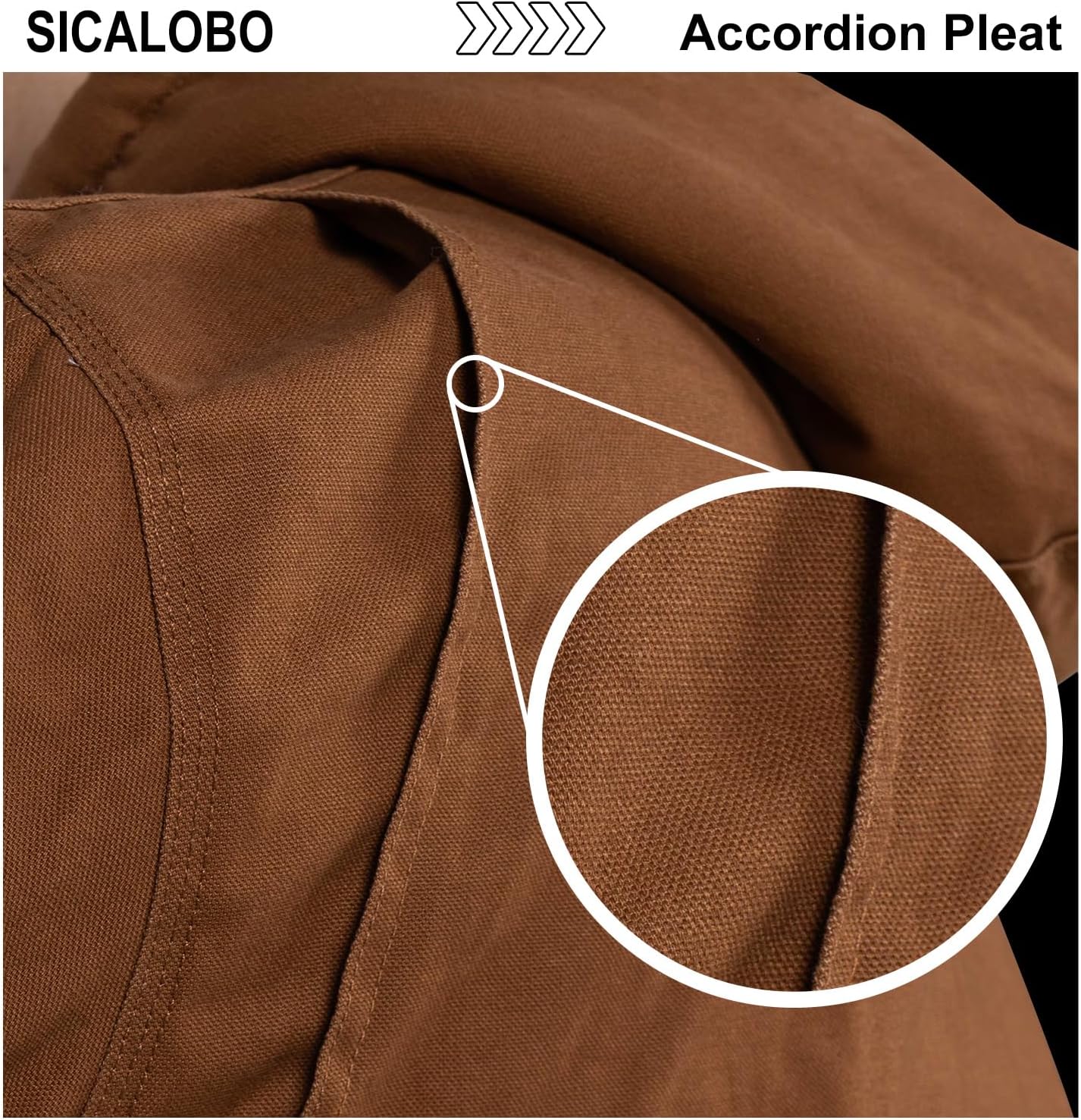 Men's Fleece Lined Winter Canvas Work Jacket,Water Resistant Heavy Duty Hooded Coat Utility Workwear