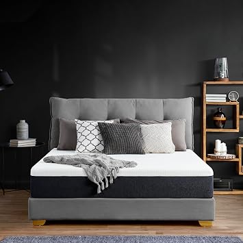Olee Sleep EOS Haf zal  K p k Yatak, 25 cm Kal nl k,  ift Ki ilik, Jel  nf zl , Orta Sertlik, Beyaz-Gri, CertiPUR-US Sertifikal