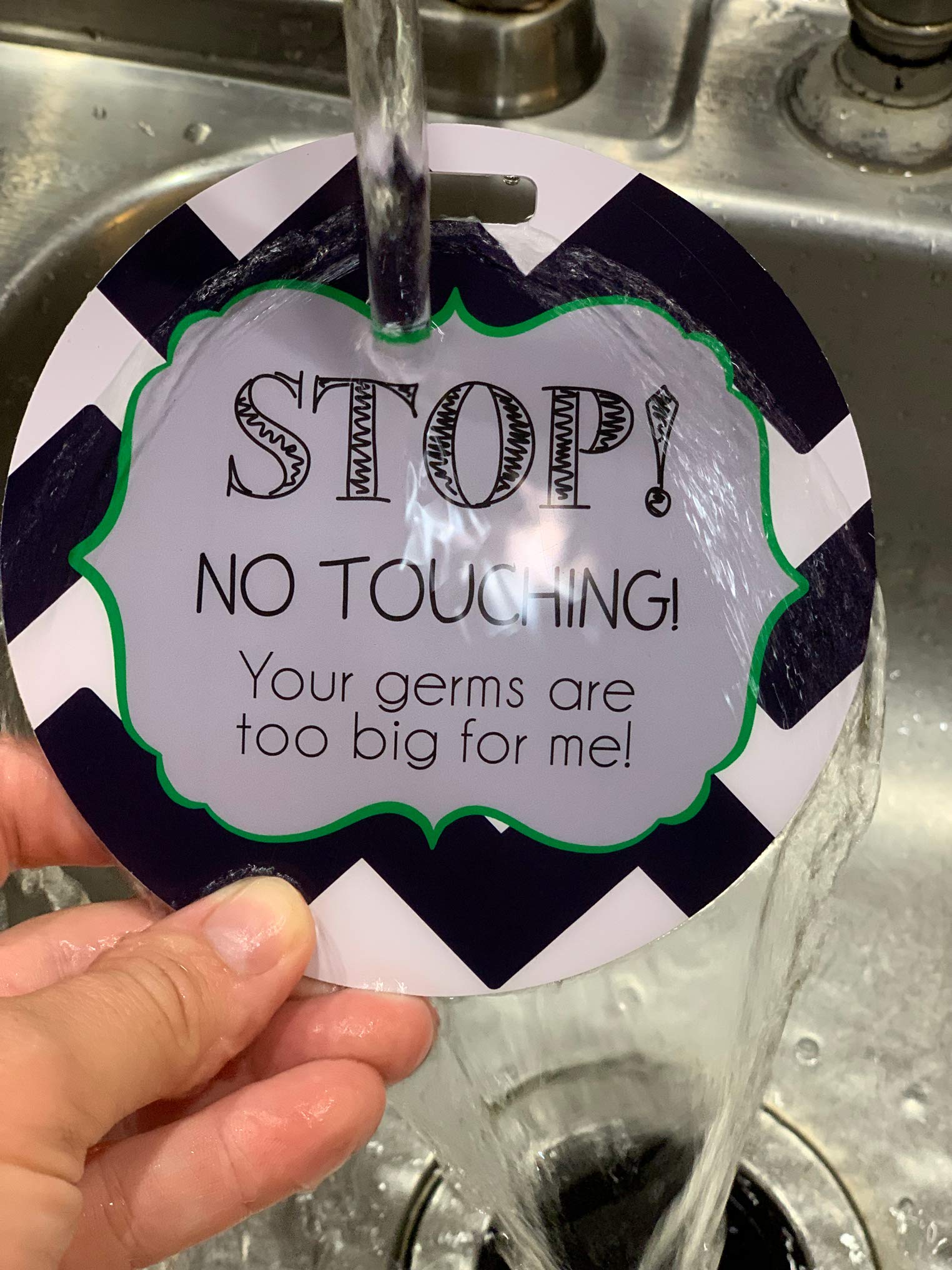 Buy THREE LITTLE TOTS - Seahawk Tag - Stop No Touching Your Germs Are ...