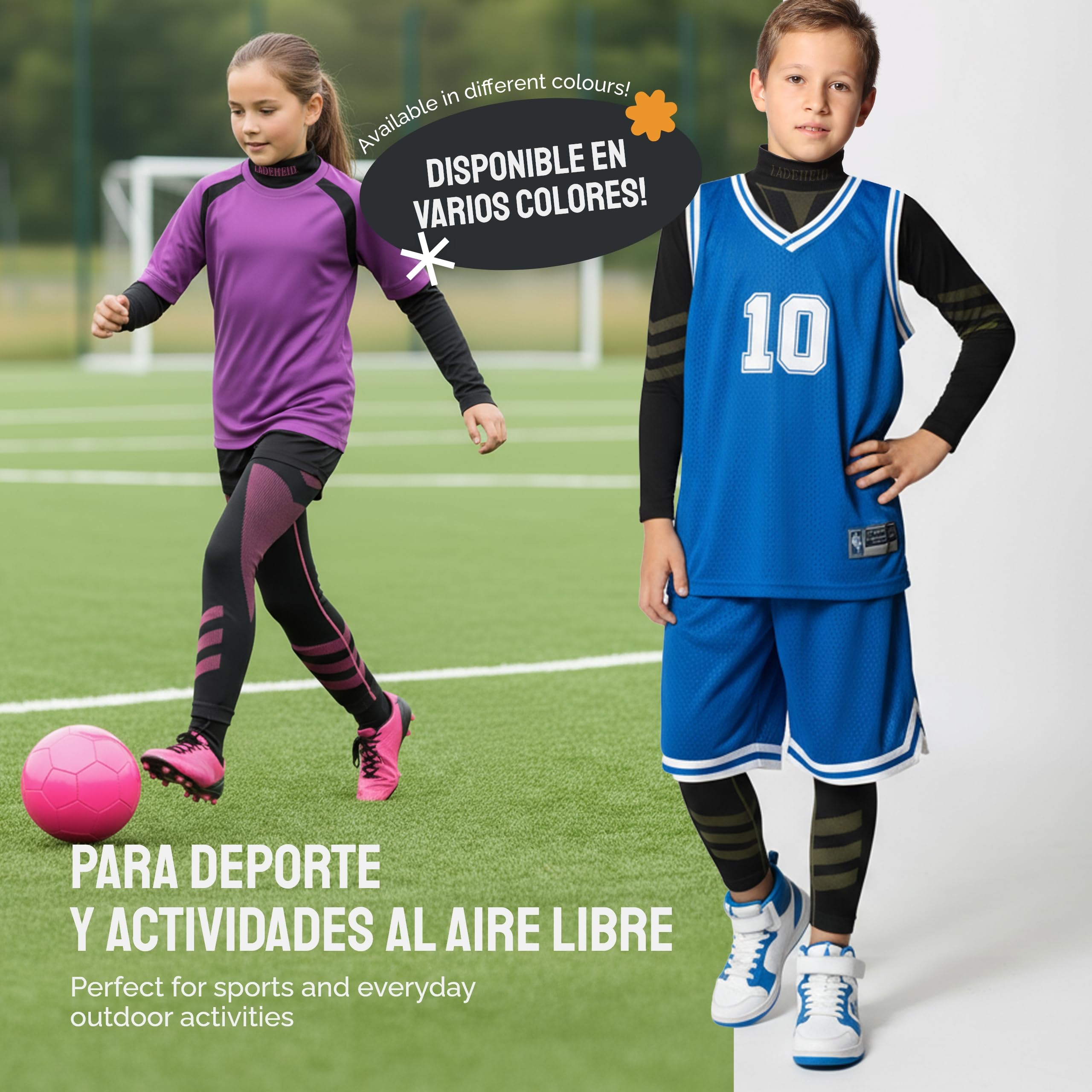 Ladeheid Calzoncillos Térmicos Largos Ropa Interior Unisexo Niños LAGI008