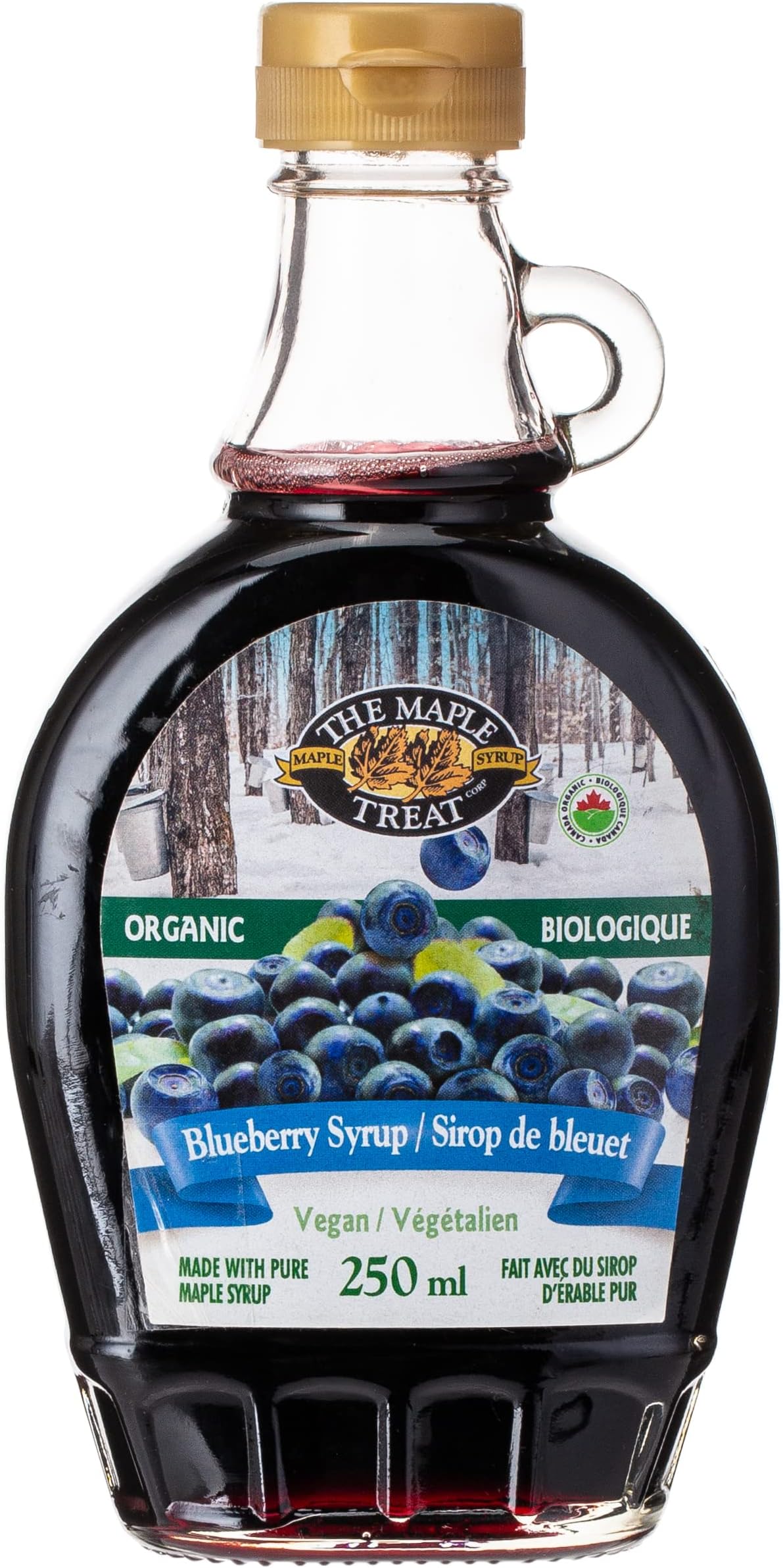 L.B. Maple Organic Blueberry Flavour Syrup, 250 Ml