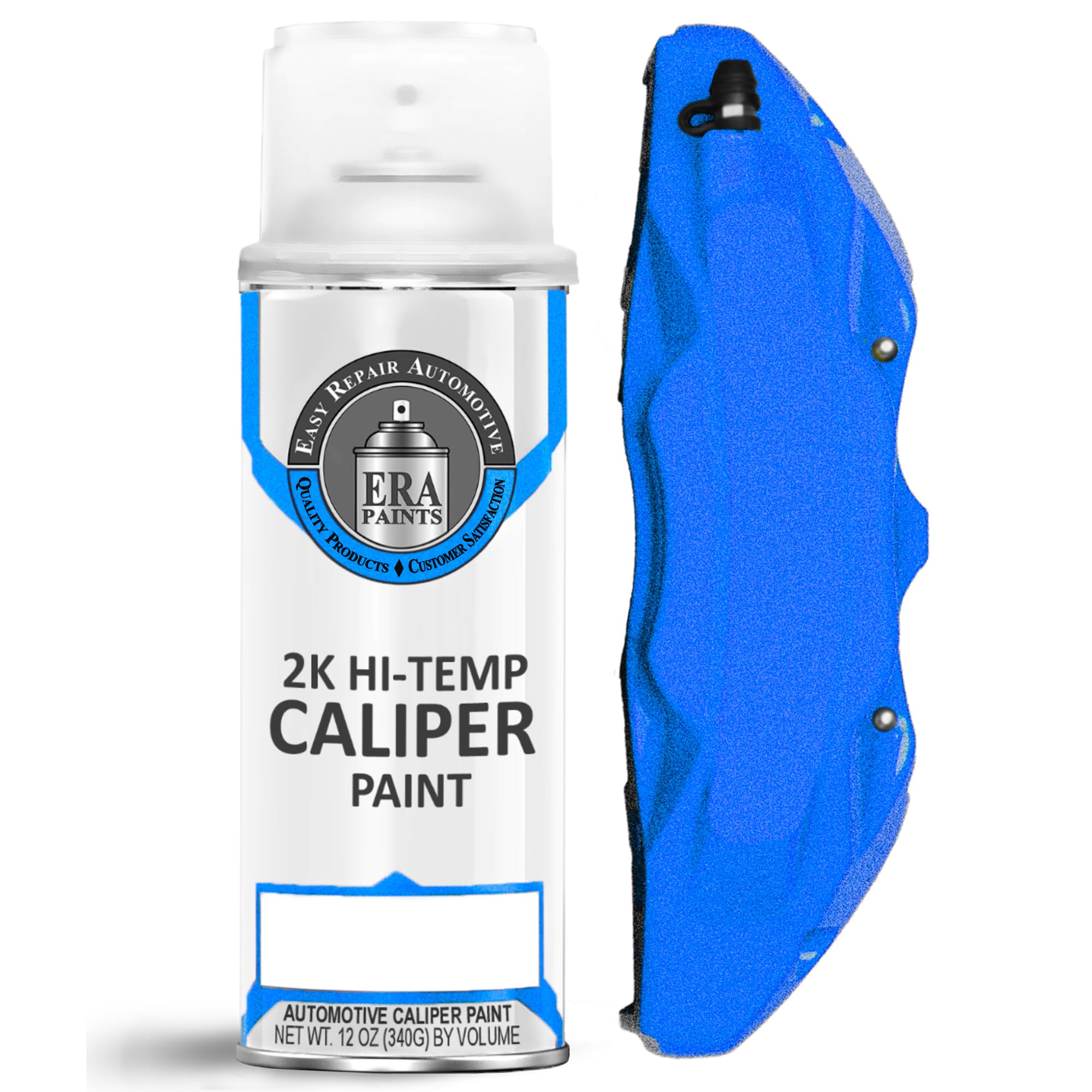 ERA Paints Racing Blue Metallic Brake Caliper Paint With Omni-Curing Catalyst Technology - 2K Aerosol Glossy Finish High Temp Resistance & Extreme Durability Against Color Fade & Chemicals