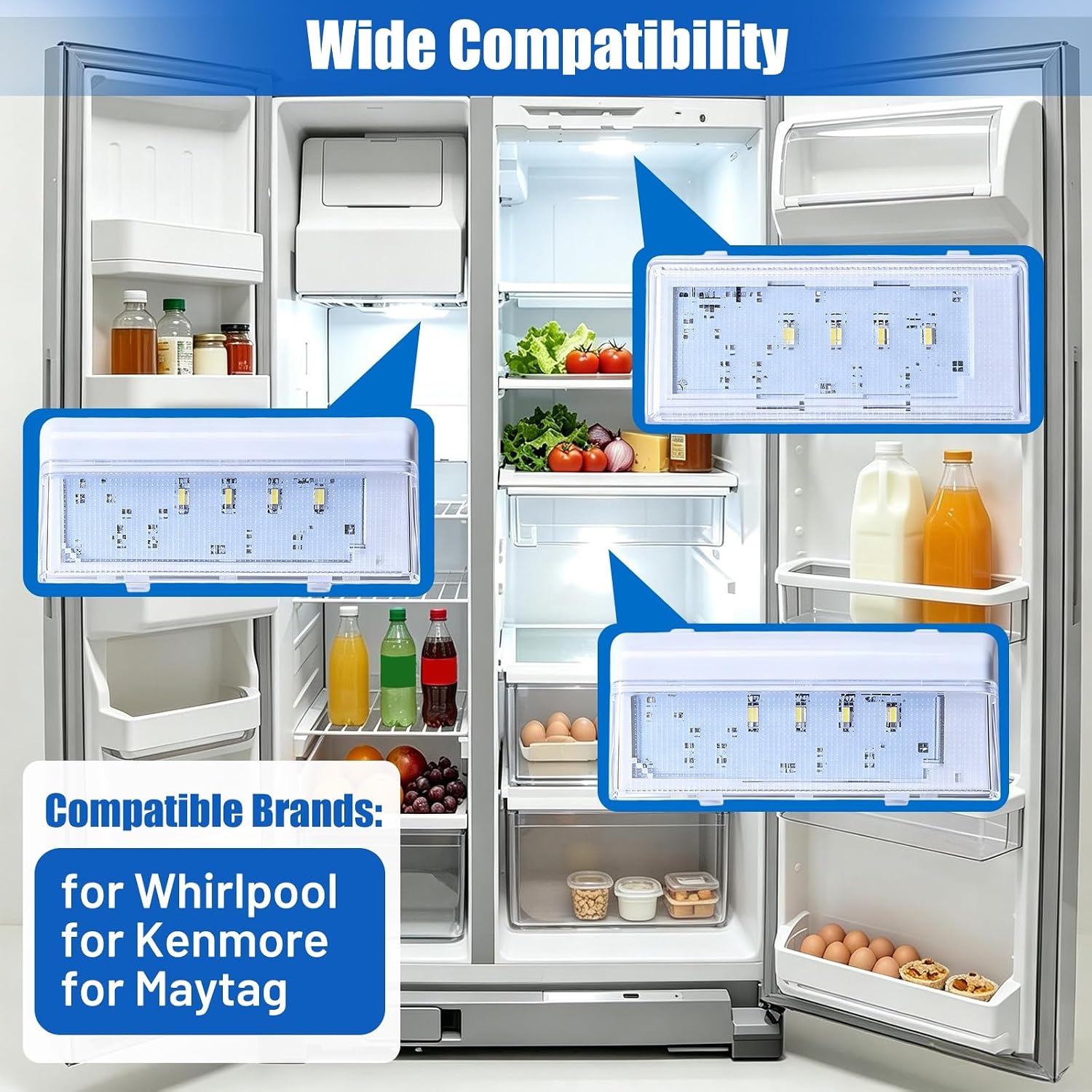 WRS325FDAM04 WRS325FDAM02 WRS322FDAM04 WRS325FDAM01 Refrigerator LED Light