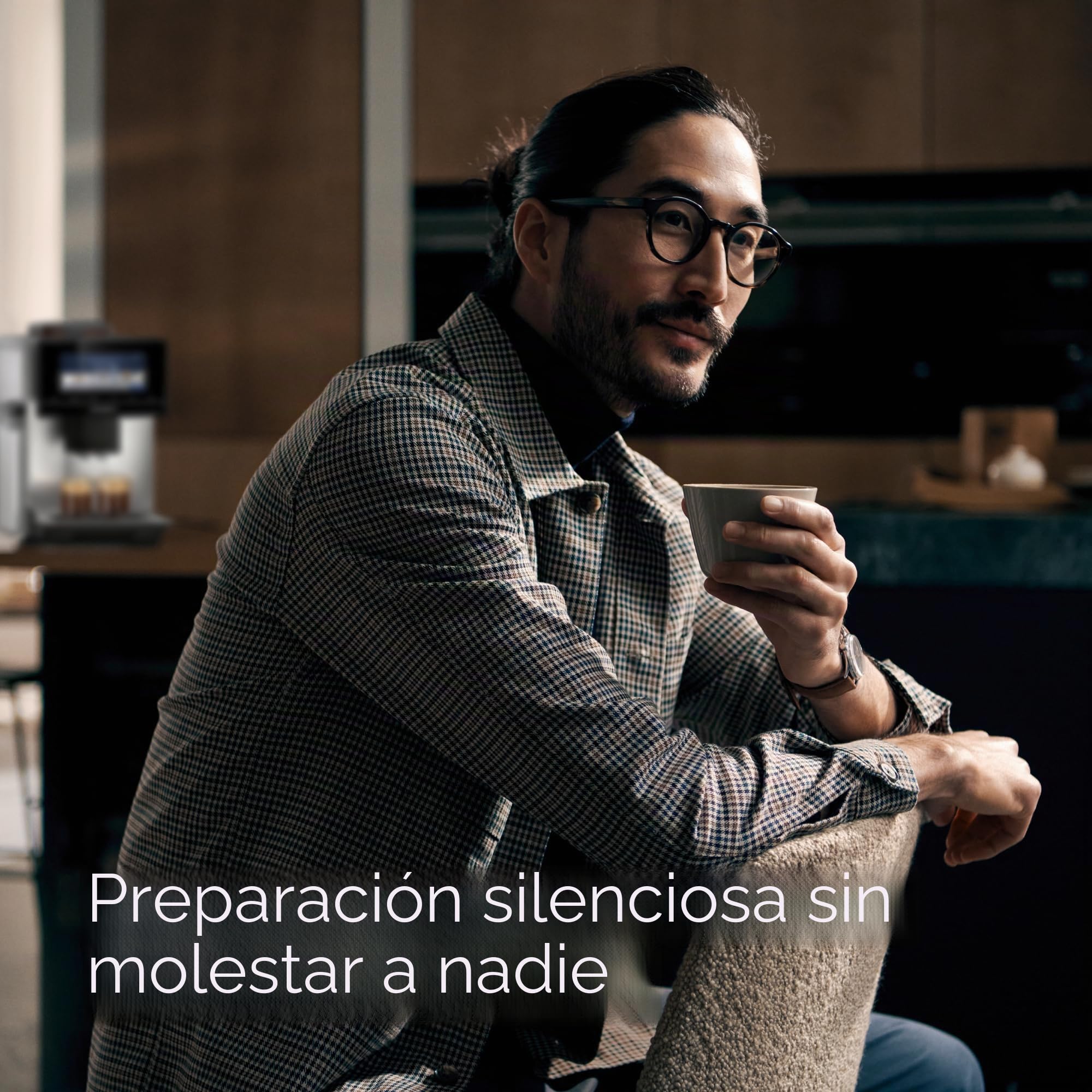 Siemens Cafetera automática EQ900 Plus TQ903DZ3, 36 especialidades de café internacionales, grado de molienda individual, control de aplicación, gran pantalla táctil completa, acero inoxidable