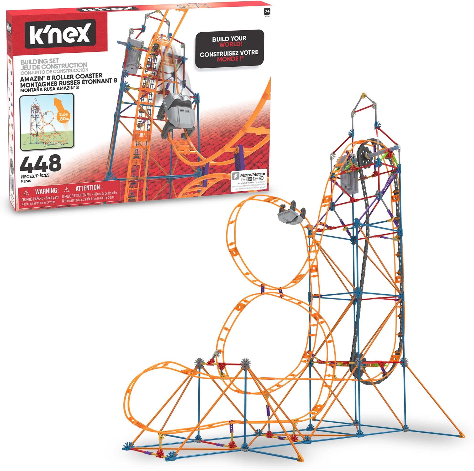Amazin' 8 Coaster ‚ STEM Building Set, Kid Construction, Creative Play Toy‚ Ages 9+