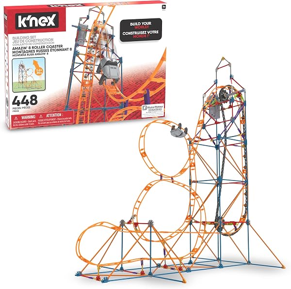 KNEX - Amazin 8 Coaster ‚ STEM Building Set, Kid Construction, Creative Play Toy‚ Ages 9+