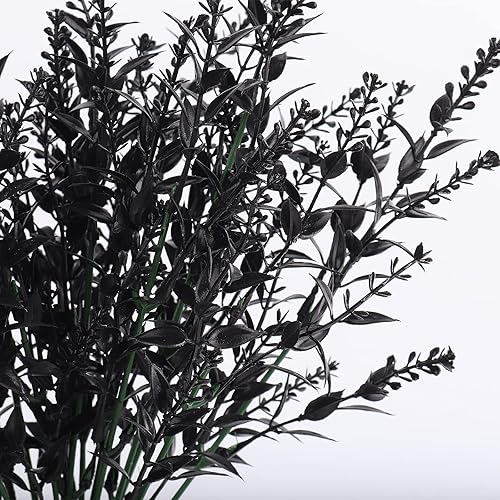 Miniatura 87 de Plantas artificiales para exteriores, resistentes a los rayos ultravioleta, vegetación artificial, 12 ramos de flores de lavanda para macetas