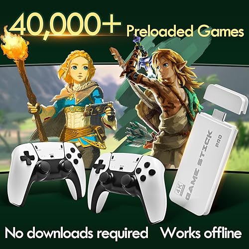 Miniatura 5 de MunyLazy Retro Gaming Console Stick, 2025 Upgraded Version, Classic Video Game Entertainment System