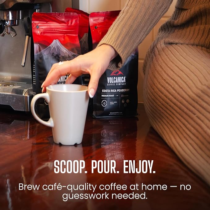 Café Volcanica Espresso Descafeinado en Grano Tostado Oscuro 453 g miniatura 9