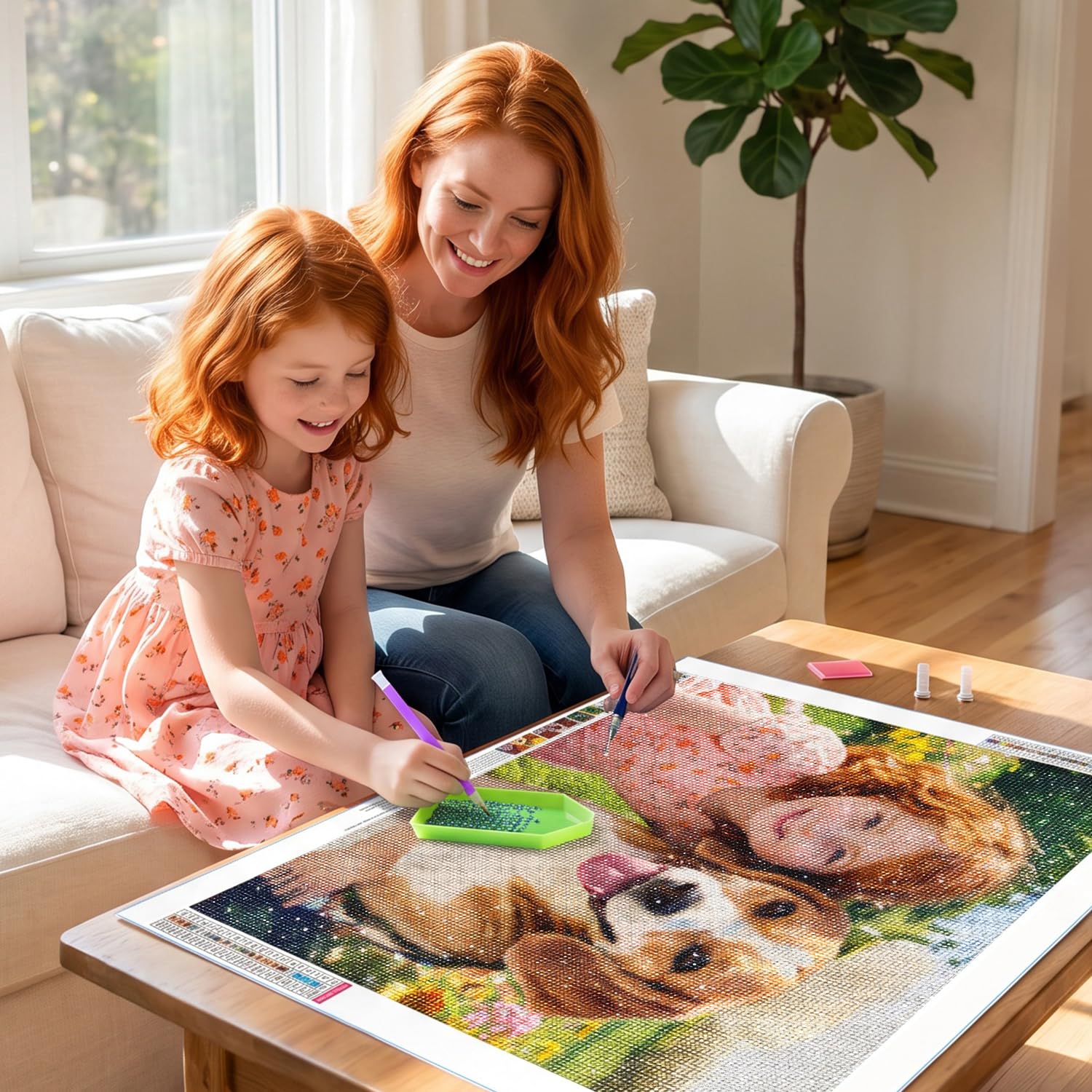 Diamond Painting Personnalisé Photo, Diamant Painting Personnaliser pour Adulted | Peinture Diamant Personnalisé Kit pour Adulted, 5D Full Drill Custom Broderie Diamant de Décoration Murale Cadeauxl