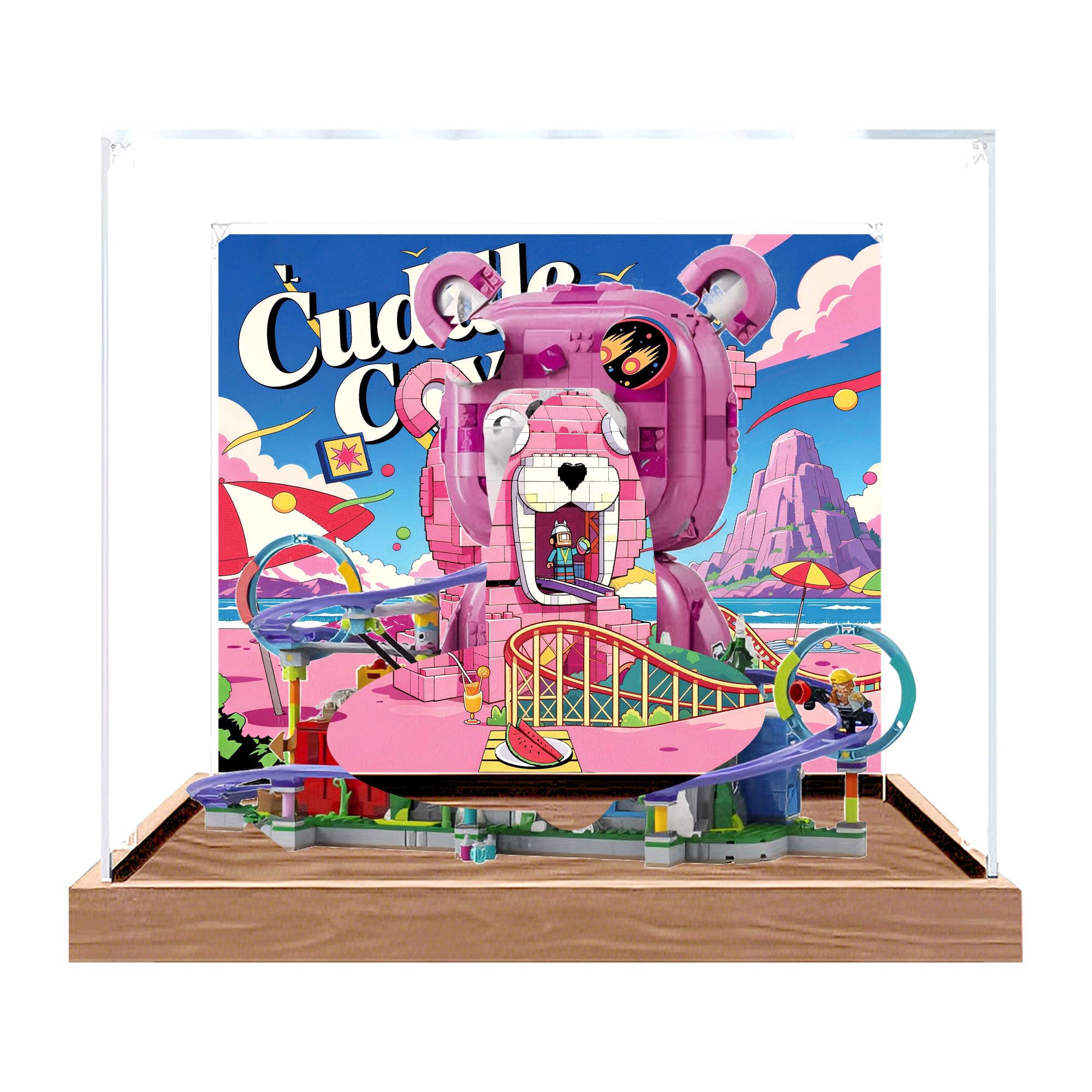 Clear Acrylic Showcase Box for Le-go 77082 Sets (Background 3)