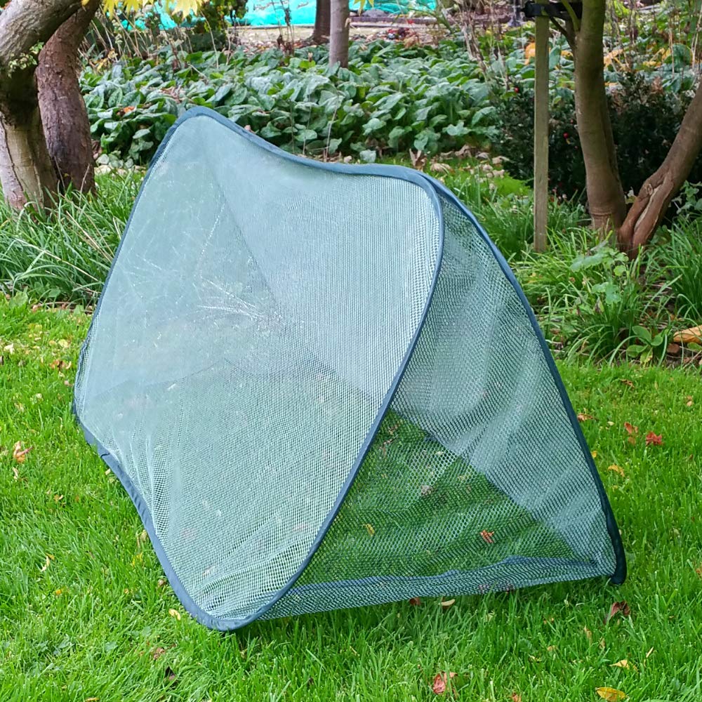 GardenSkill Mini-Gewächshaus, Tunnel, Vogelschutz, feinmaschiges Netz, Pop-Up-Wachstumszelt, Vogelschutz, Insektenschutz, für Quadrate, Gemüsebeet, Blumenkasten (100 x 40 cm, 1 Stück)