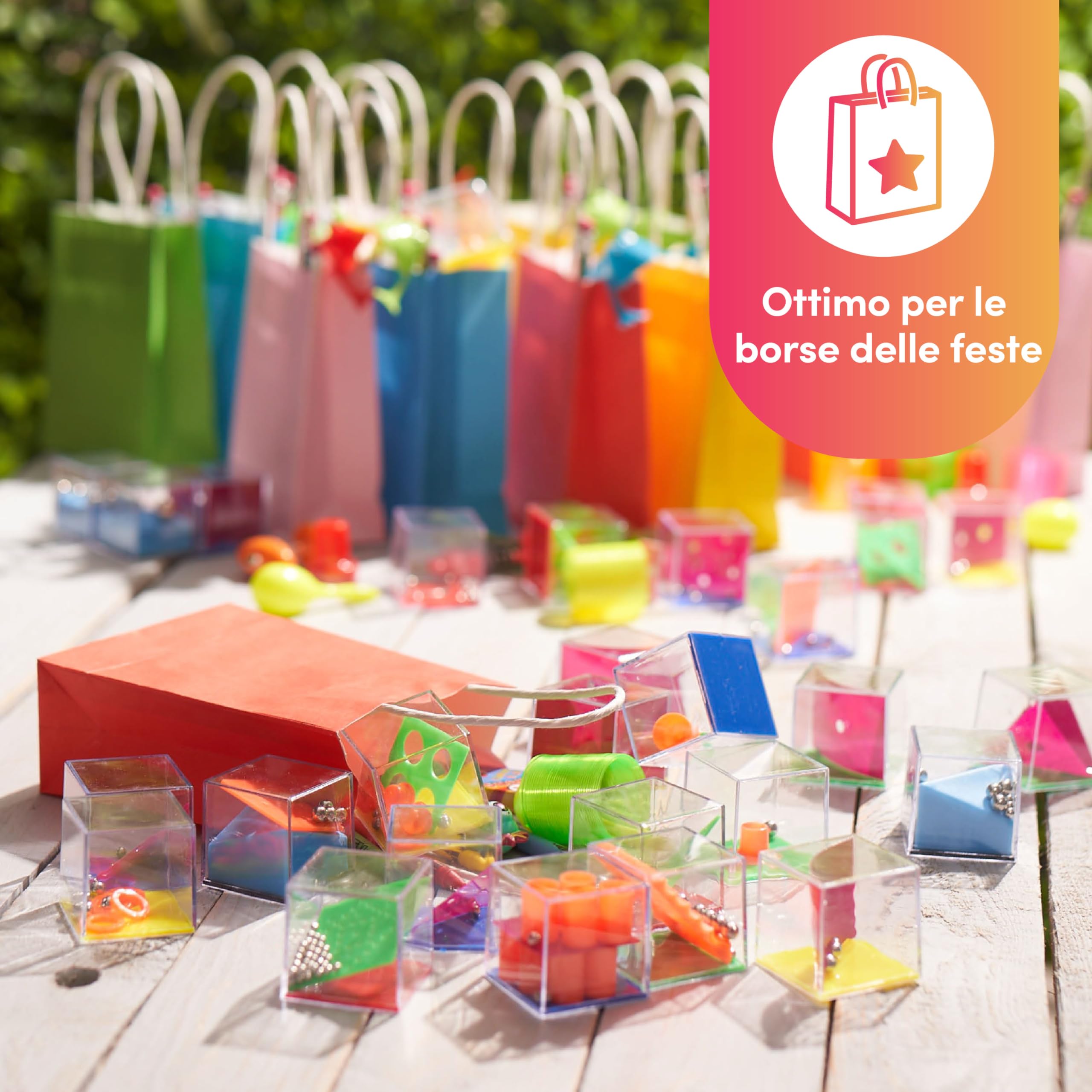 THE TWIDDLERS 28 Rompicapo Bambini Gadget Compleanno, Livelli di Difficoltà Assortito - 3D Cubi Puzzle Mini Giochi Regalini Fine Festa Compleanno Giochini Bambino Bambina, Comunione Gadget Bomboniere