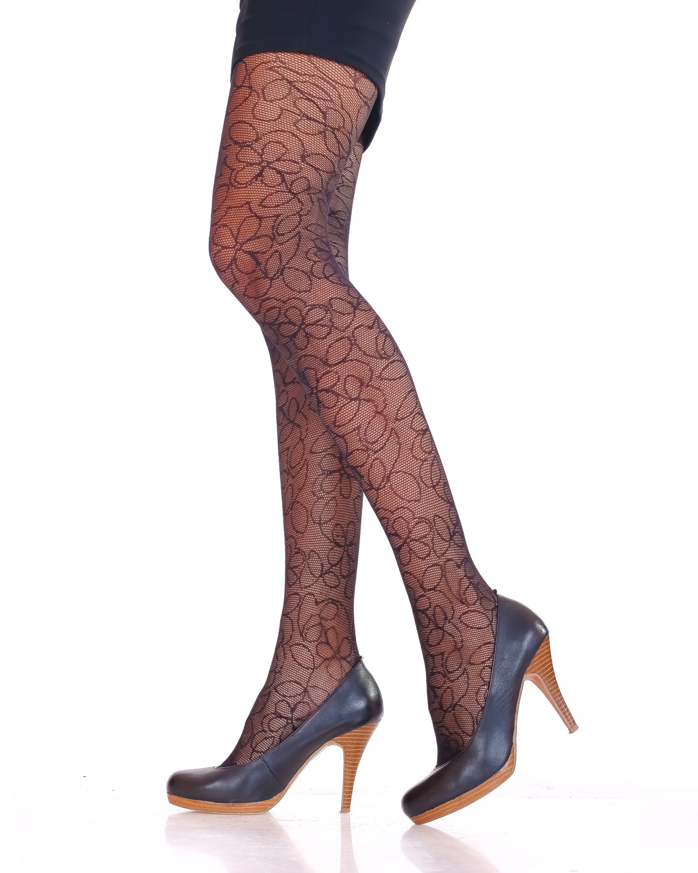 Lady Sofia Quality Patterned Tights 20 Denier (M, Flowers)