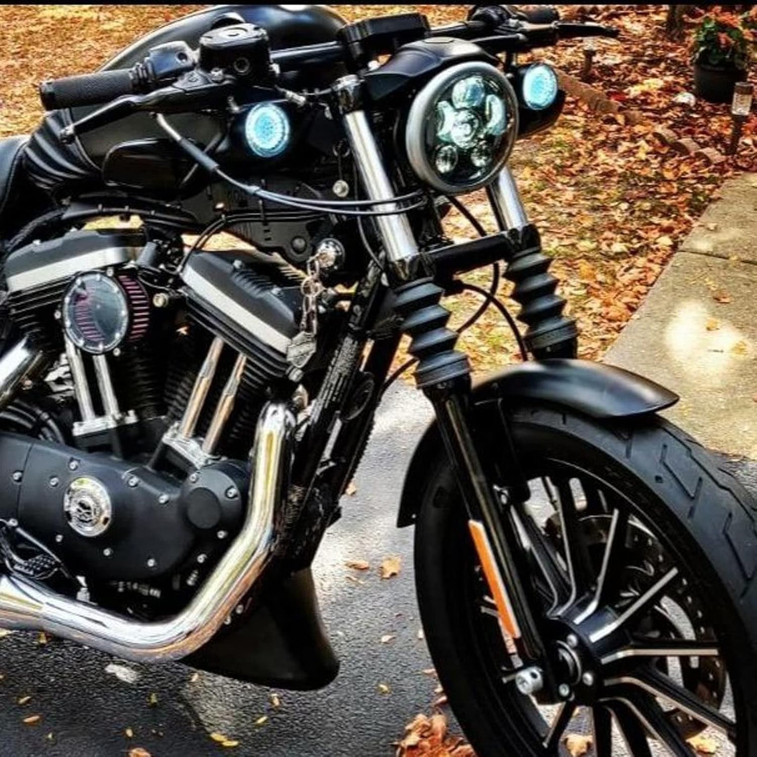 Eagle Lights 8900BG3 5 3/4" LED Headlight for Harley Davidson and Indian Motorcycles - Generation III/Black Kit