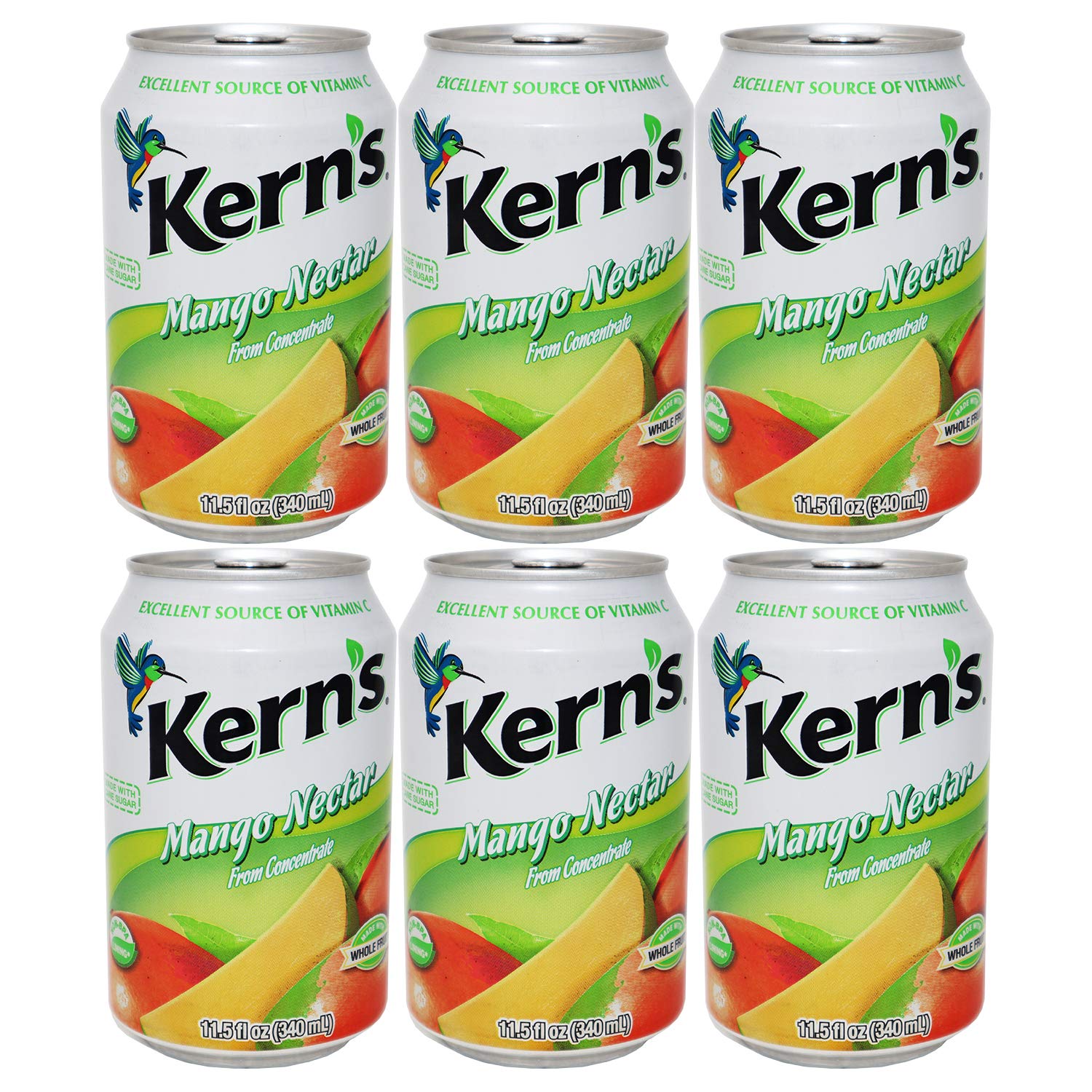 Amazon.com : Kern's Mango Nectar 11.5 Oz (Pack of 6) : Fruit Juices ...