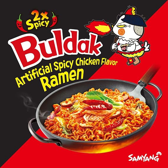 Samyang Hack Buldak Bokeum Ramen 5Pcs Hot Spicy Fire Noodle Spiciest Standard Shipping