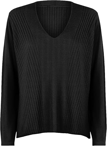 Wolford Merino Blend Top Long Sleeves for Women 100% Merino Wool Sweater with Ri