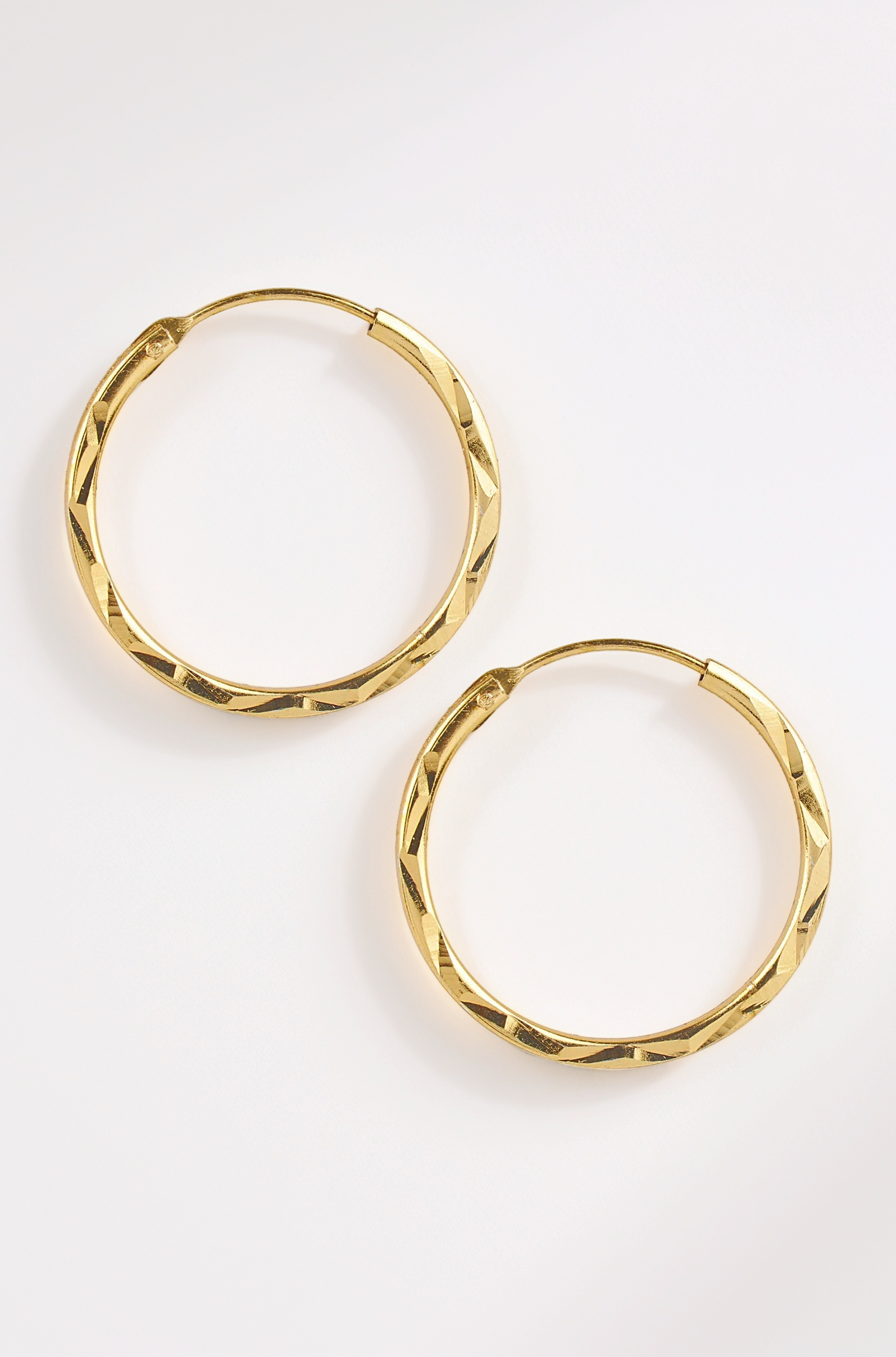 Gold Plated Bali Hoop Earrings for Women