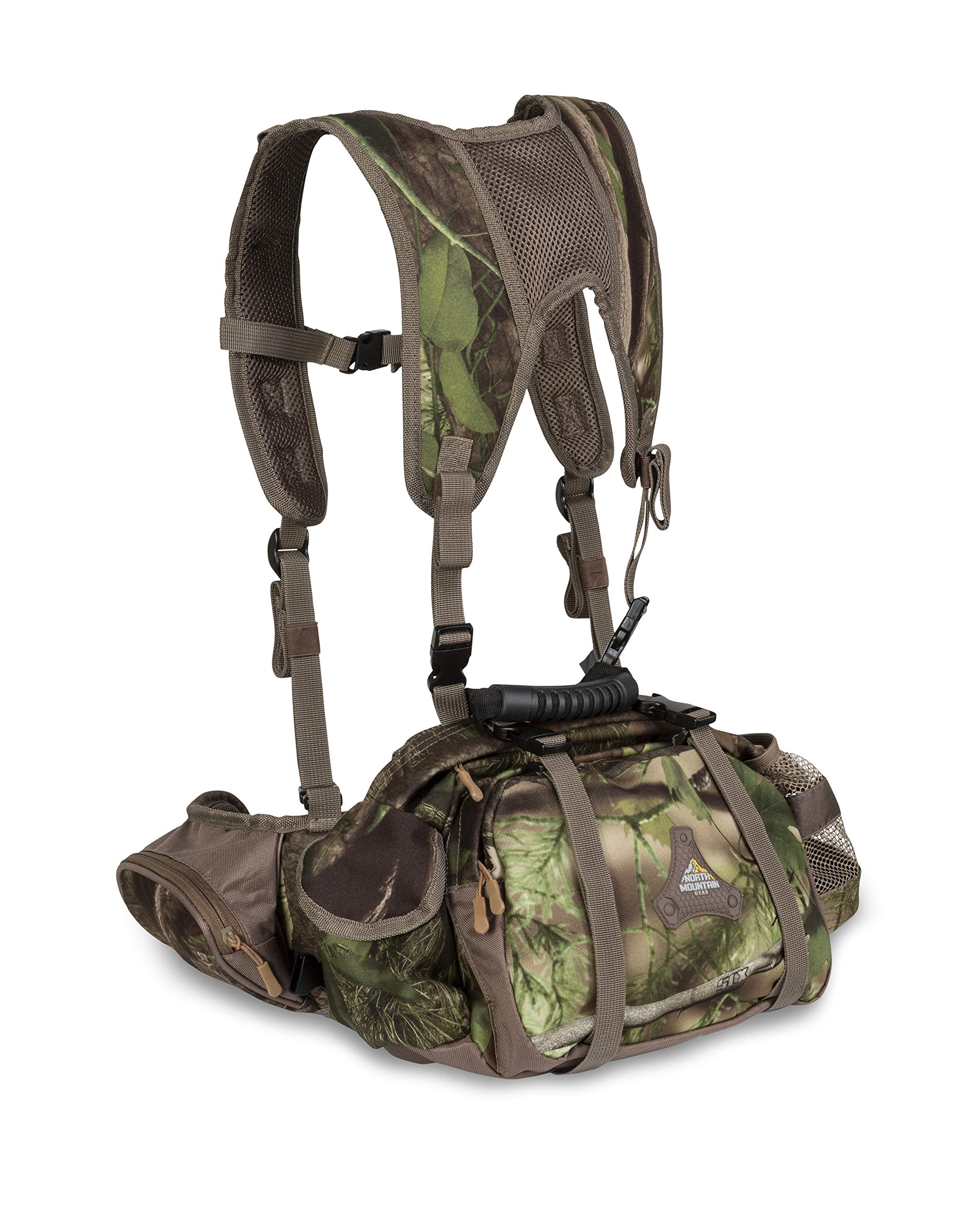 North Mountain Gear Full Harness Pack Camouflage Premium Harness Pack Lightweight Waterproof Military Hunting Climbing Camping Accessories - Large