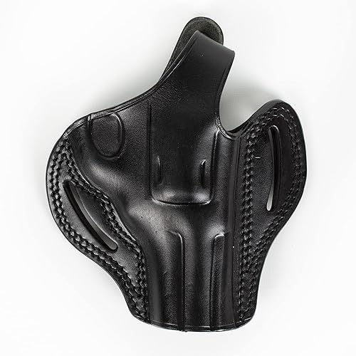 Funda EDS para Ruger GP100 357 Magnum 44 Special 3 pulgadas OWB Funda de cuero