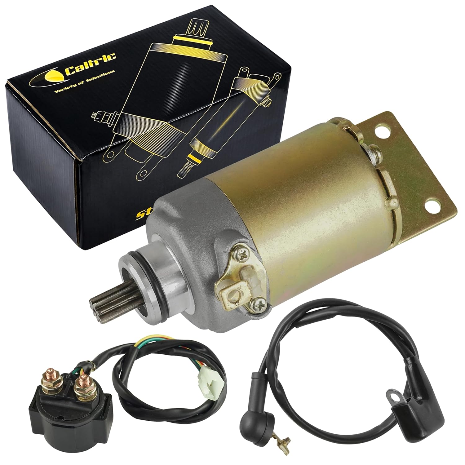 Caltric Starter and Relay Solenoid Compatible with Polaris Phoenix 200 2005-2025/0453024