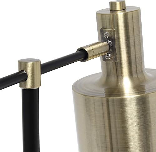 Miniatura 8 de Simple Designs LT2074-ABS Lámpara de mesa de metal, latón antiguo