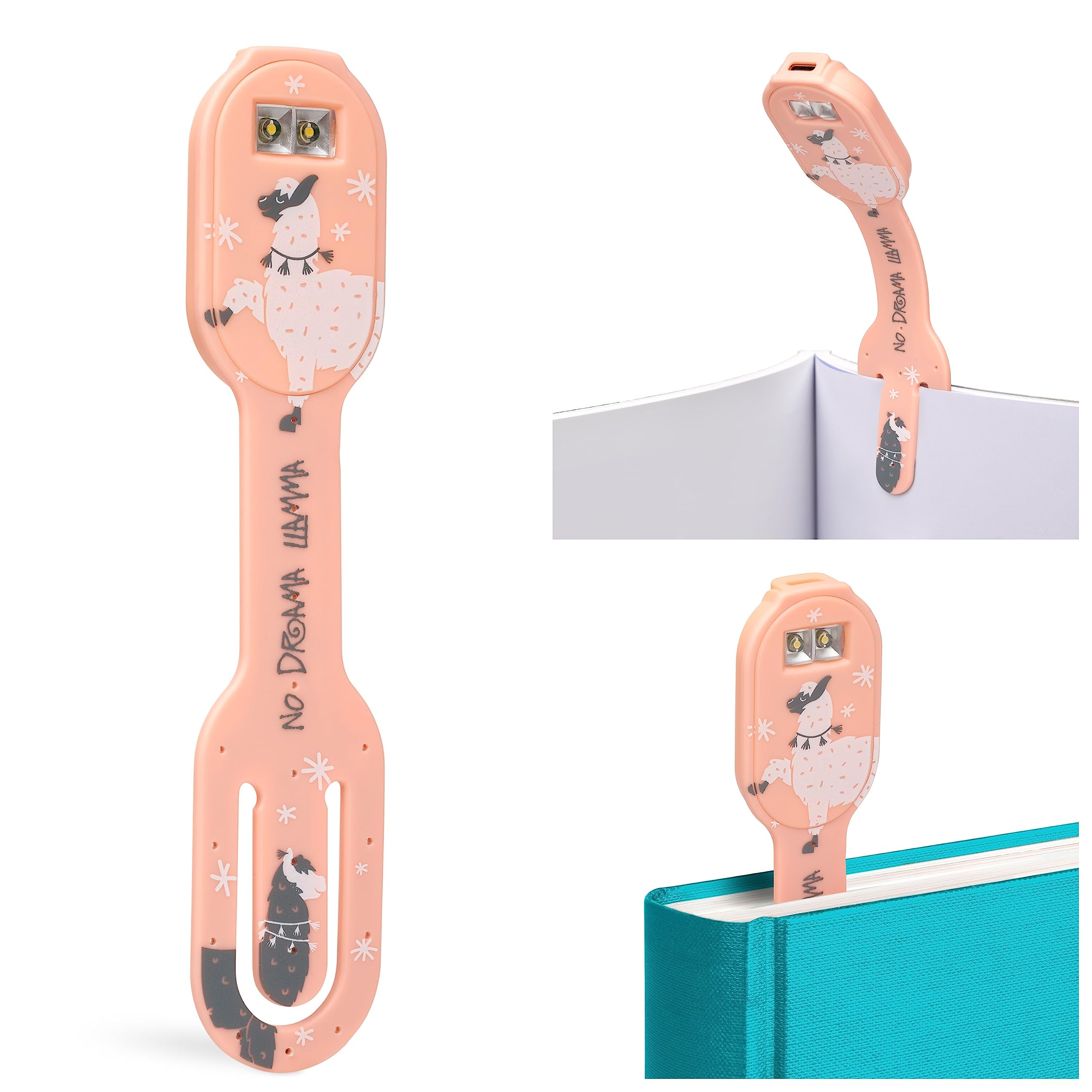 Gifts for Readers & Writers Flexilight USB Rechargeable 2-in-1 LED Reading Light | Bookmark & Clip-On Book Light | Reading Lamp | Book Torch for Children | Essential Book Accessories