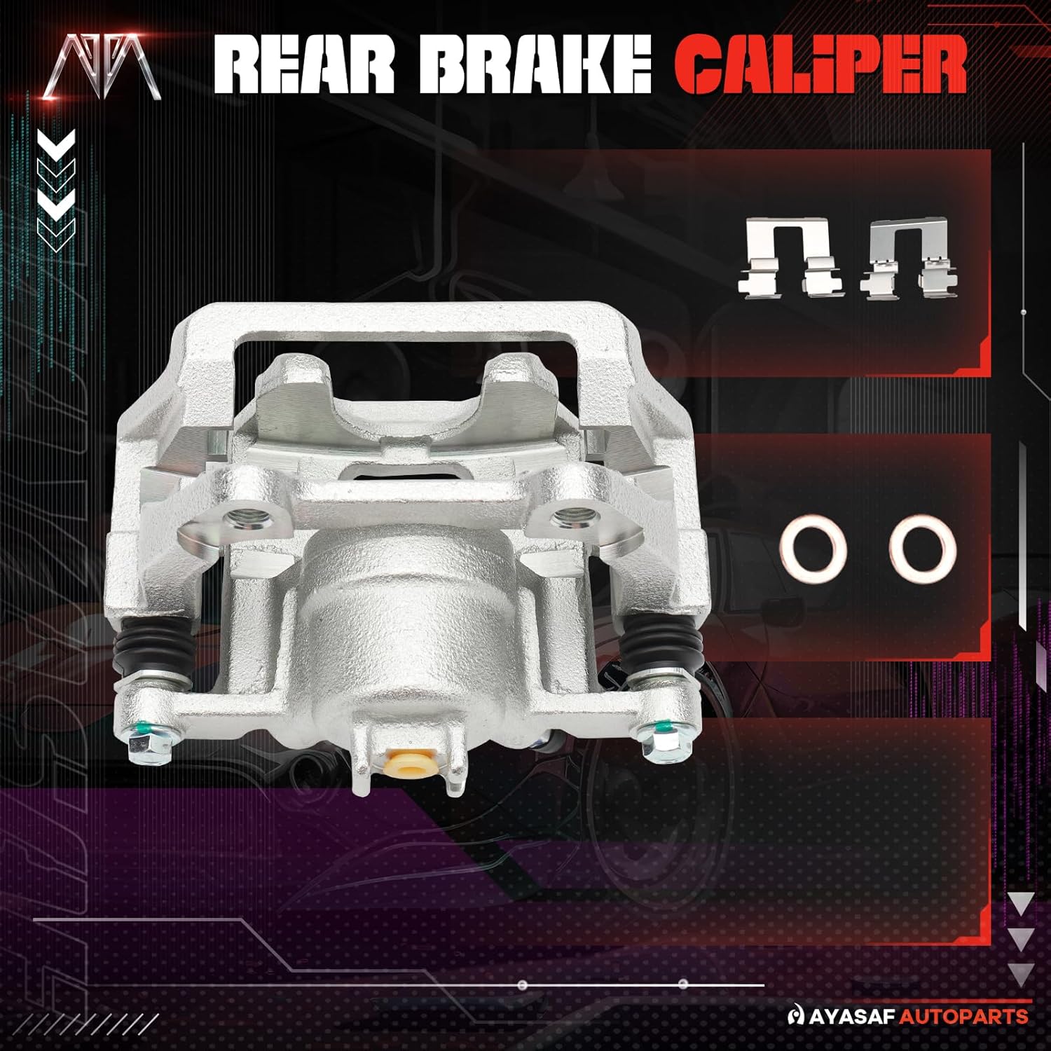 MAYASAF 19B3238 Rear Right Disc Brake Caliper Passenger Side Caliper for Acura MDX 2007 2008 2009 2010 2011 2012 2013, ZDX 2010 2011 2012 2013