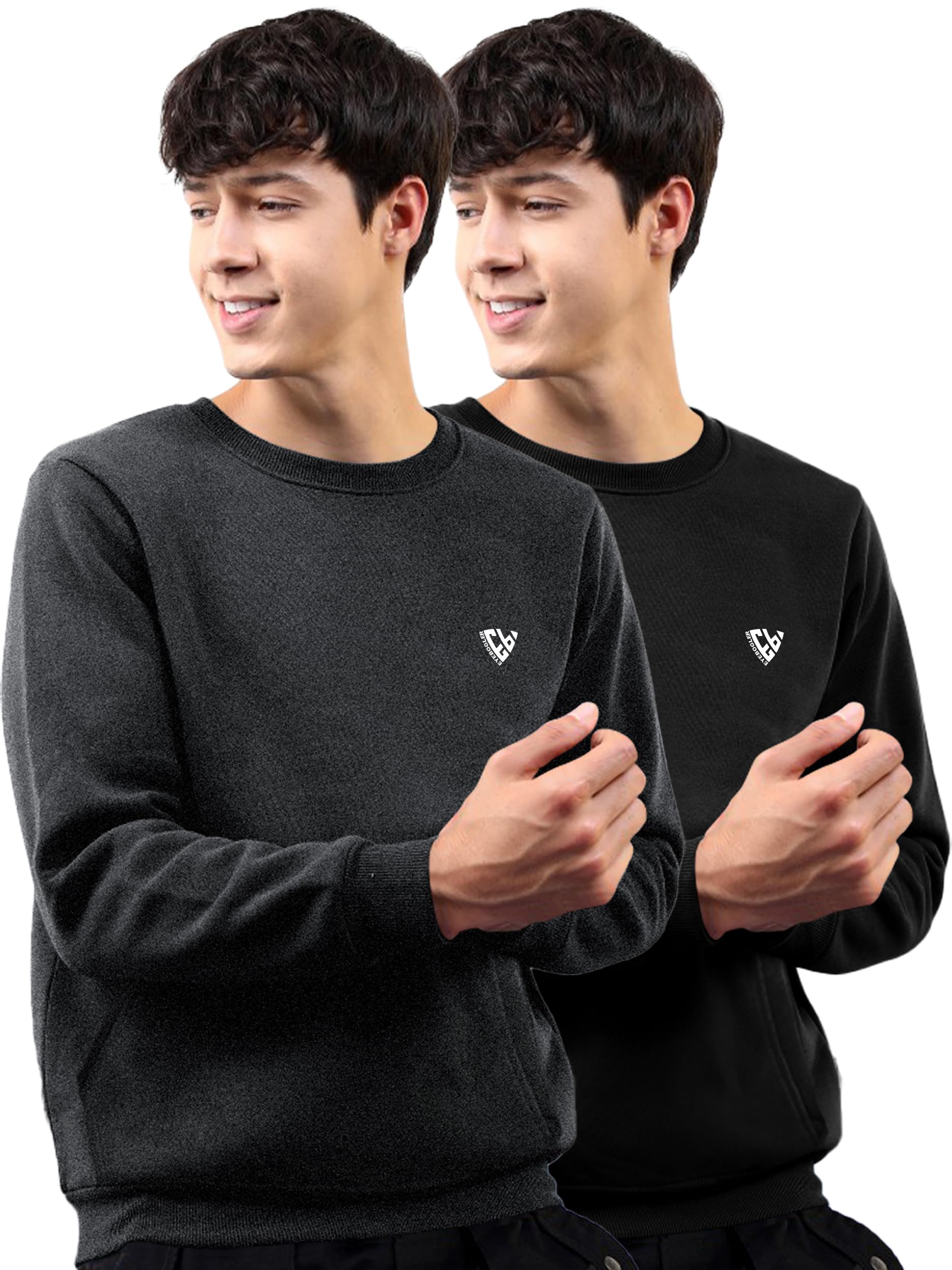 noble monk Men's Regular Fit Sweatshirts | Round Neck | Long Sleeve Sweatshirts for Men-picture-49
