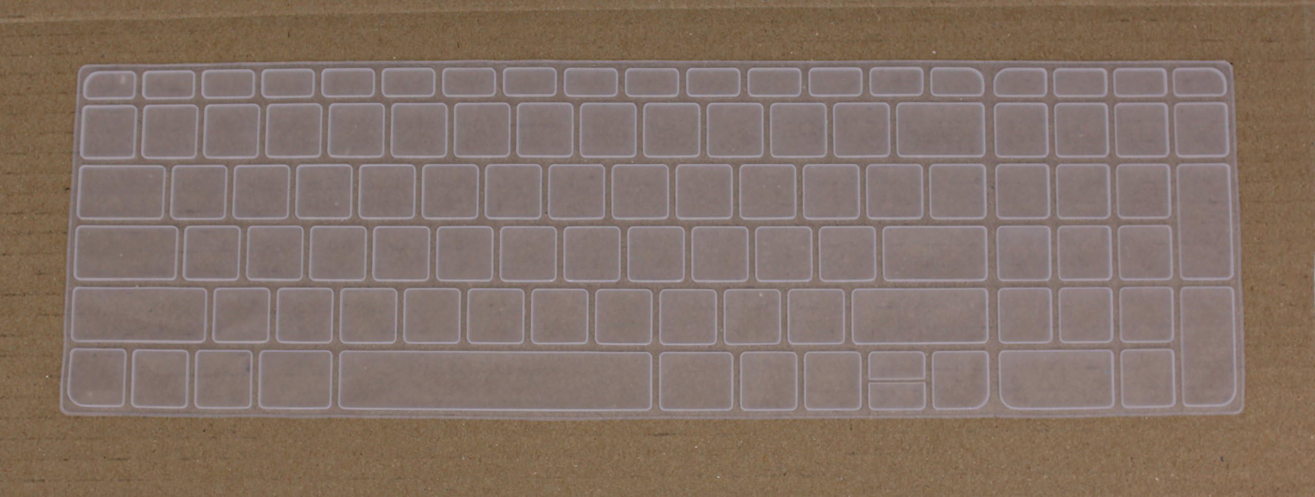 Saco Chiclet Keyboard Skin for HP Pavilion 15-p207tx Notebook (Transparent)