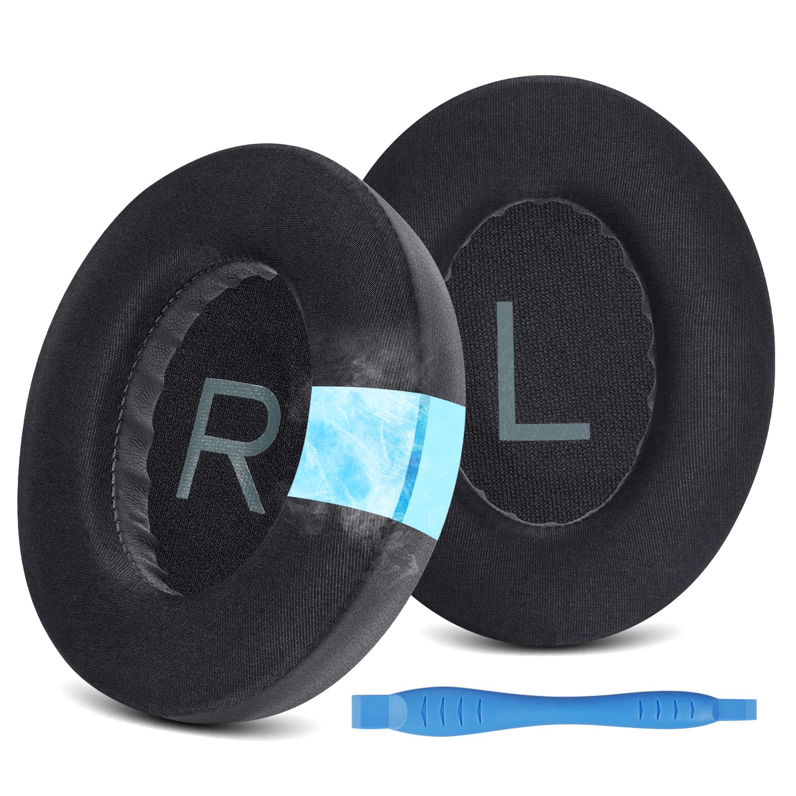 GEVO Cooling Gel Earpads Replacement for Bose 700 (NC700) Noise Cancelling Headphones,Ear Pads with Ice Silk Fabric and High-Density Foam,Black