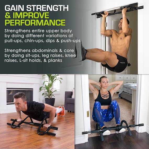 ProsourceFit Pull Up Bar for Multi Use Fitness & Home Gym Exercise