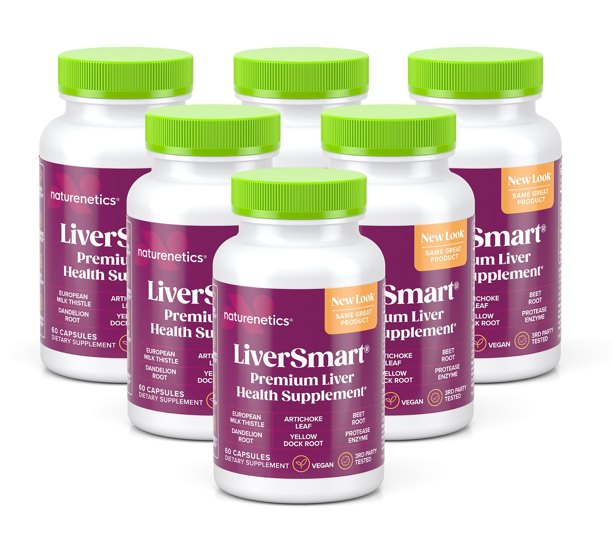 LiverSmart - Liver Cleanse & Repair Formula with European Milk Thistle, Silymarin, Artichoke, Dandelion, Yellow Dock Root, Beet Root - Supplement to Aid, Renew and Support Liver Health (6)